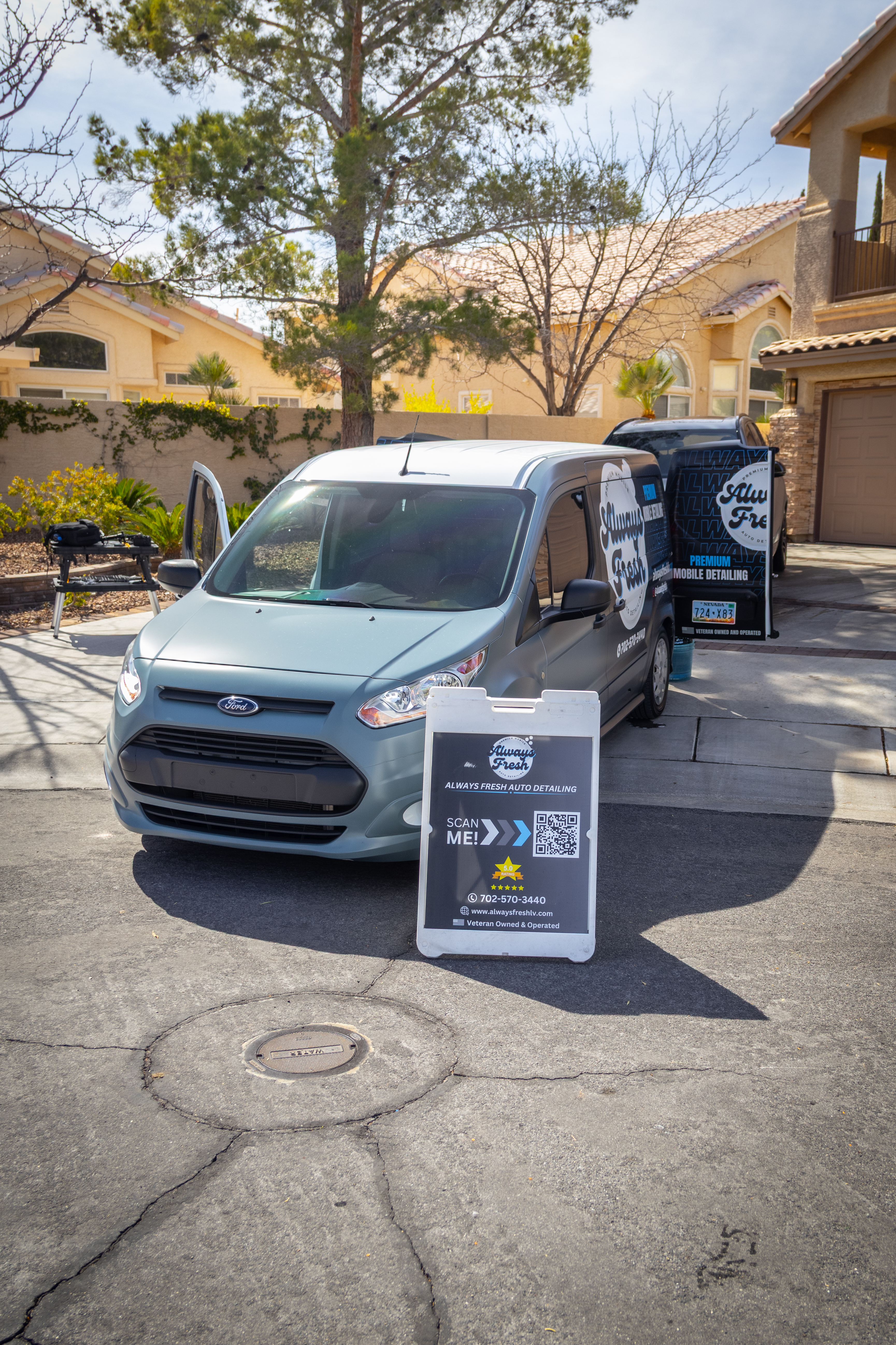 Always Fresh LV mobile detailing van fully equipped and ready for service