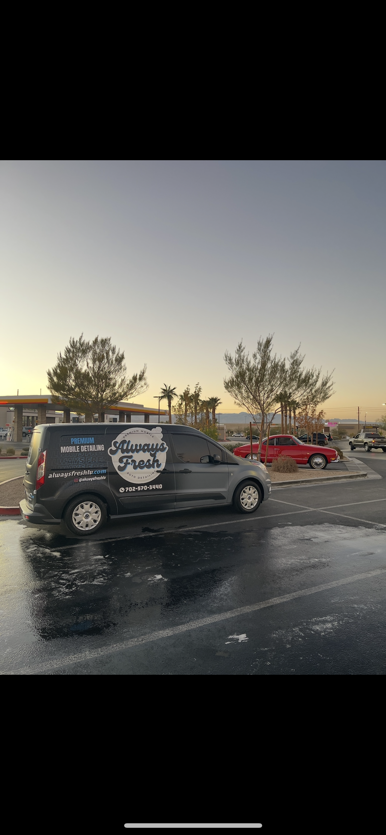 Always Fresh LV branded mobile detailing van