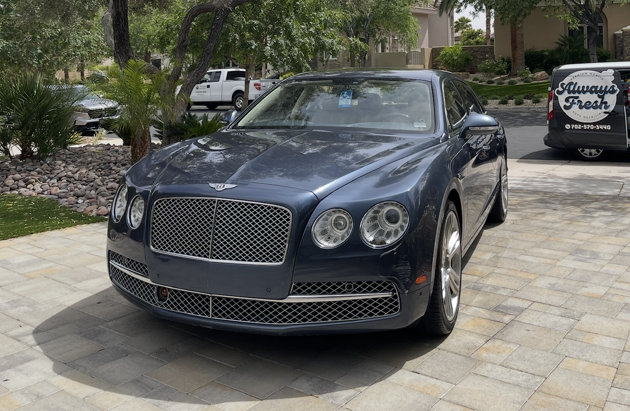 Bentley Flying Spur freshly detailed with ceramic protection