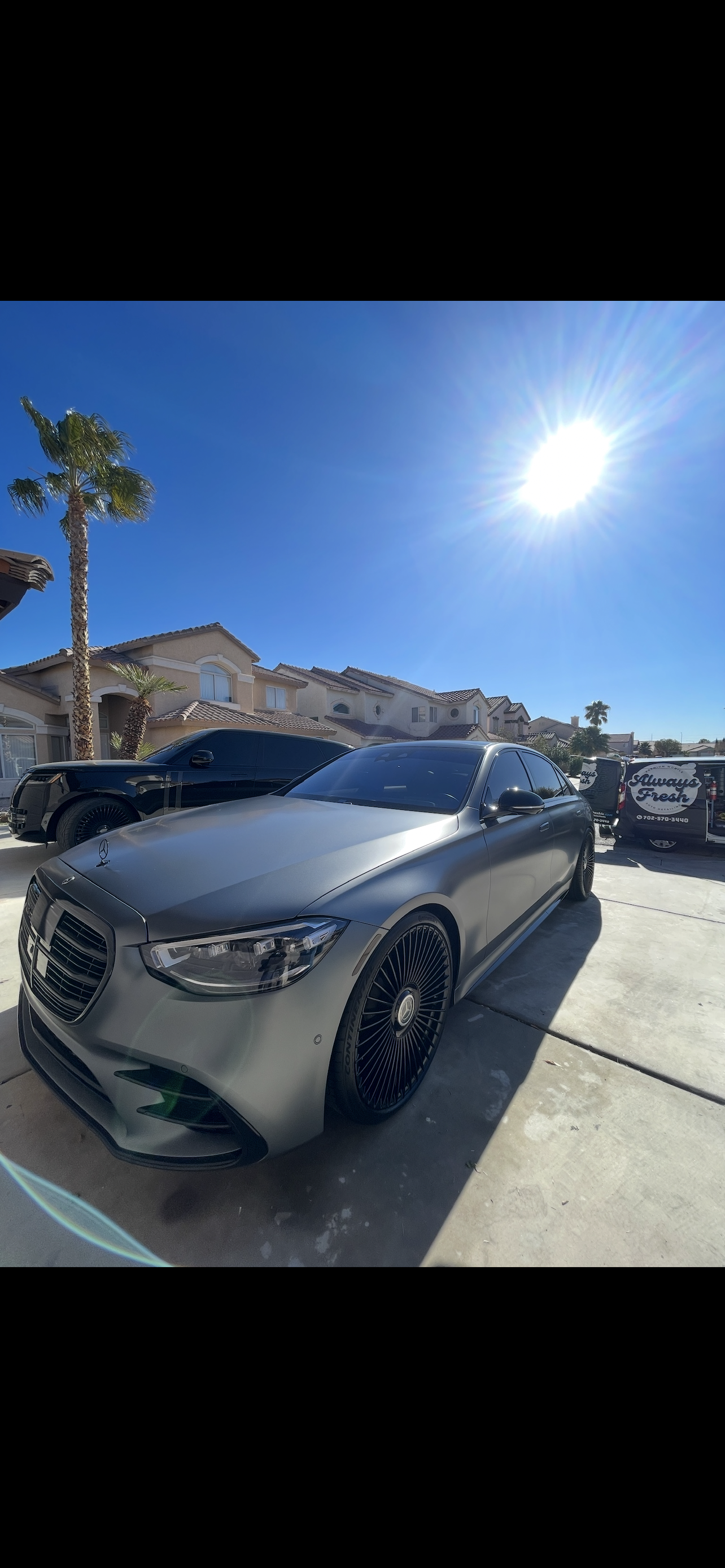 Mercedes S-Class after ceramic coating detail