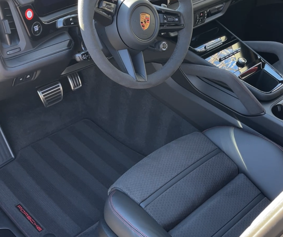 Porsche interior after premium interior detailing